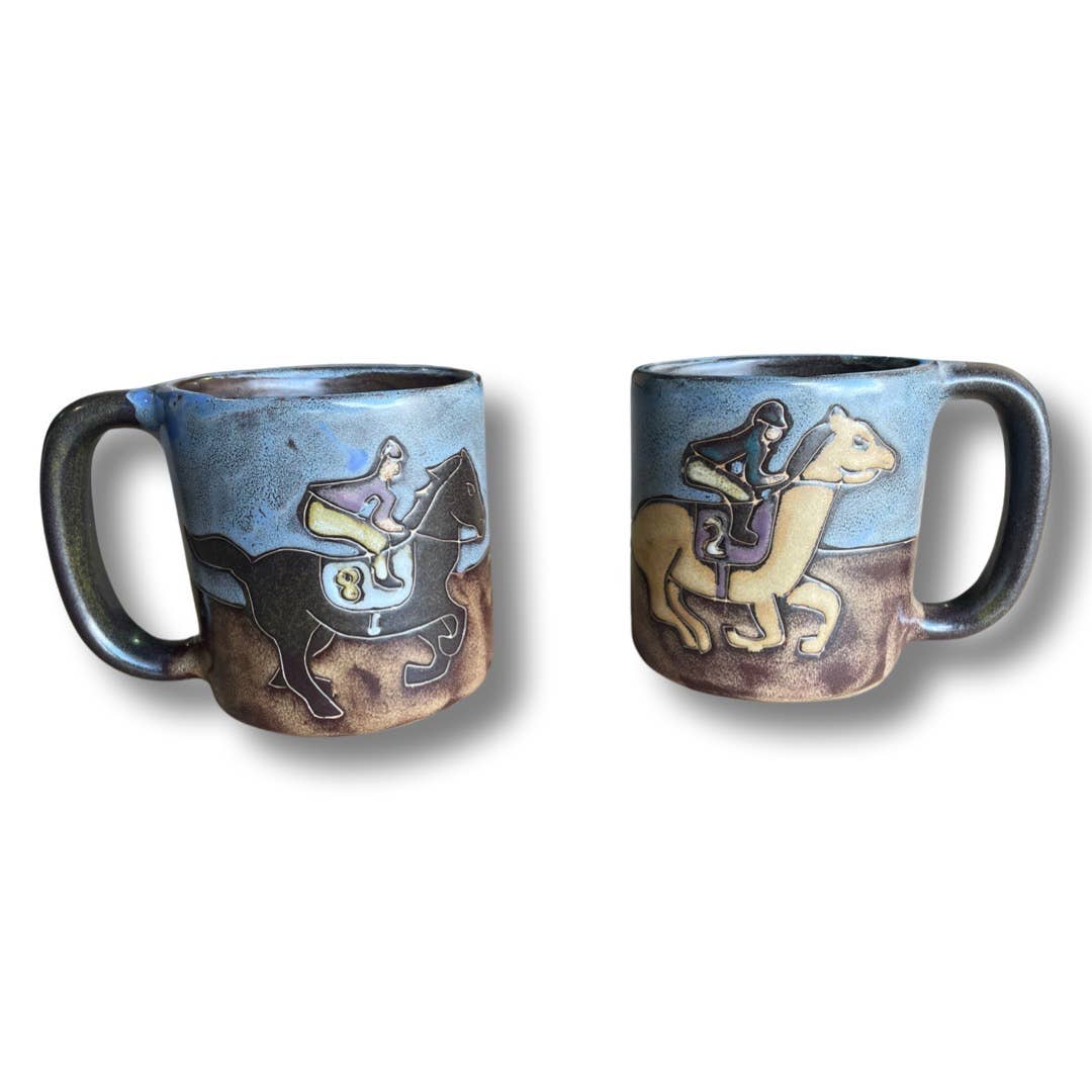 Mara Stoneware Race Horses
