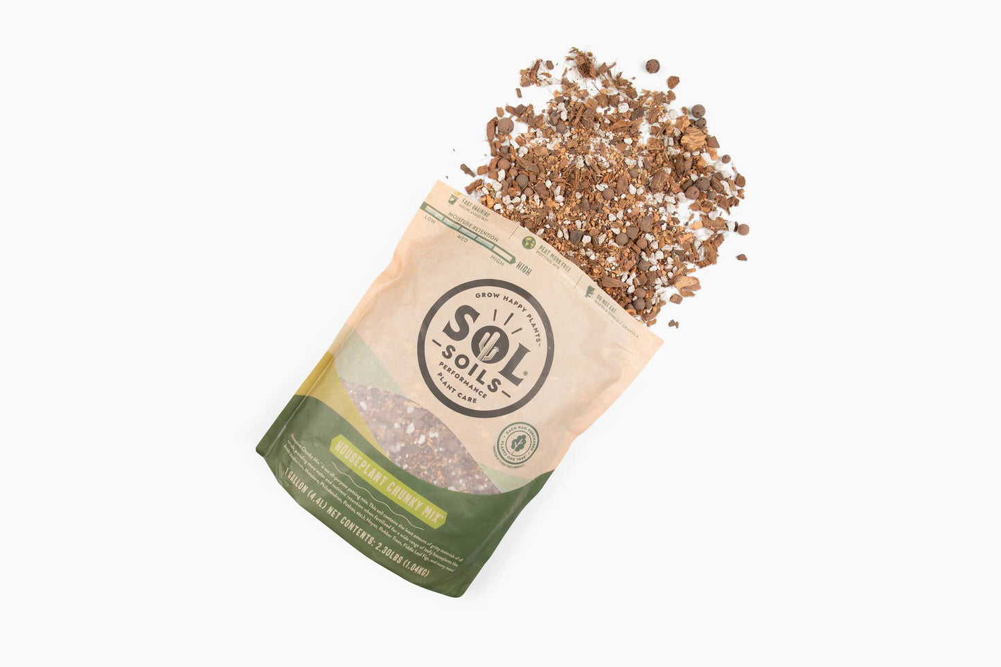 Soil (2Qt) Houseplant Chunky Mix (Aroid/Tropical Soilless)