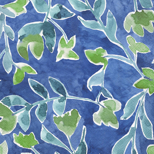 Paper Cocktail Napkins - Azure & Ivy Blue (20 count)