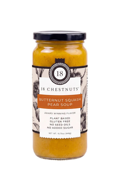 Butternut Squash Pear Soup 16 oz Plant Based & Gluten Free