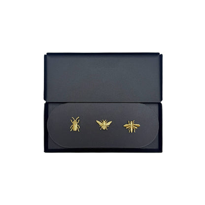 Golden Embroidered Brooches