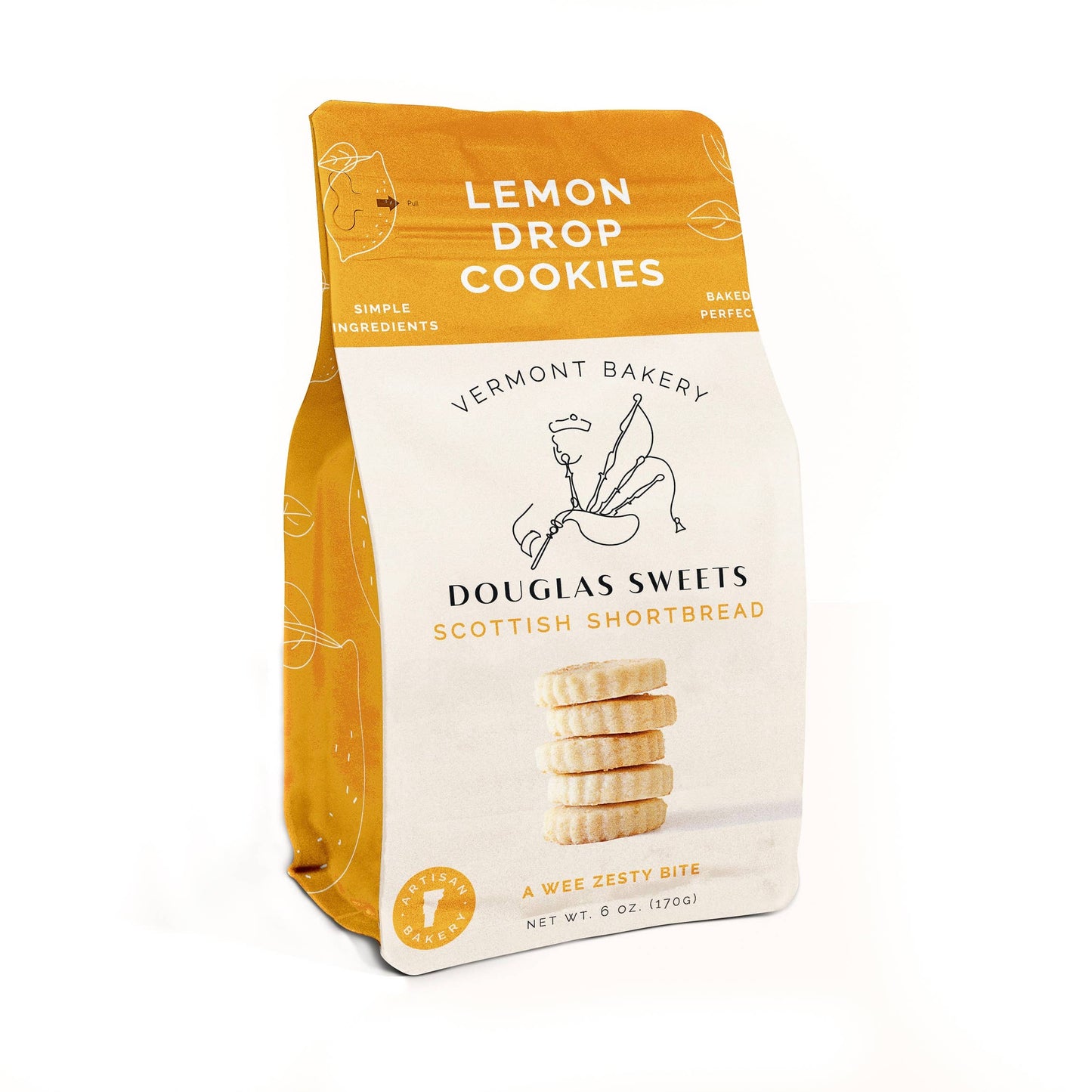 Lemon Drop Shortbread Cookies