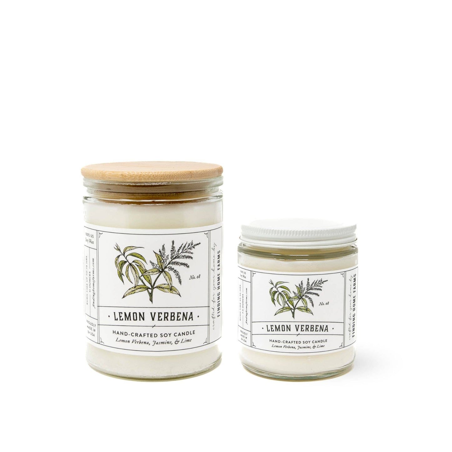Soy Candle, Lemon Verbena, Fresh Scent