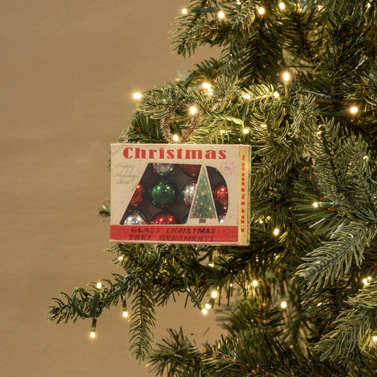 VINTAGE ORNAMENTS IN BOX