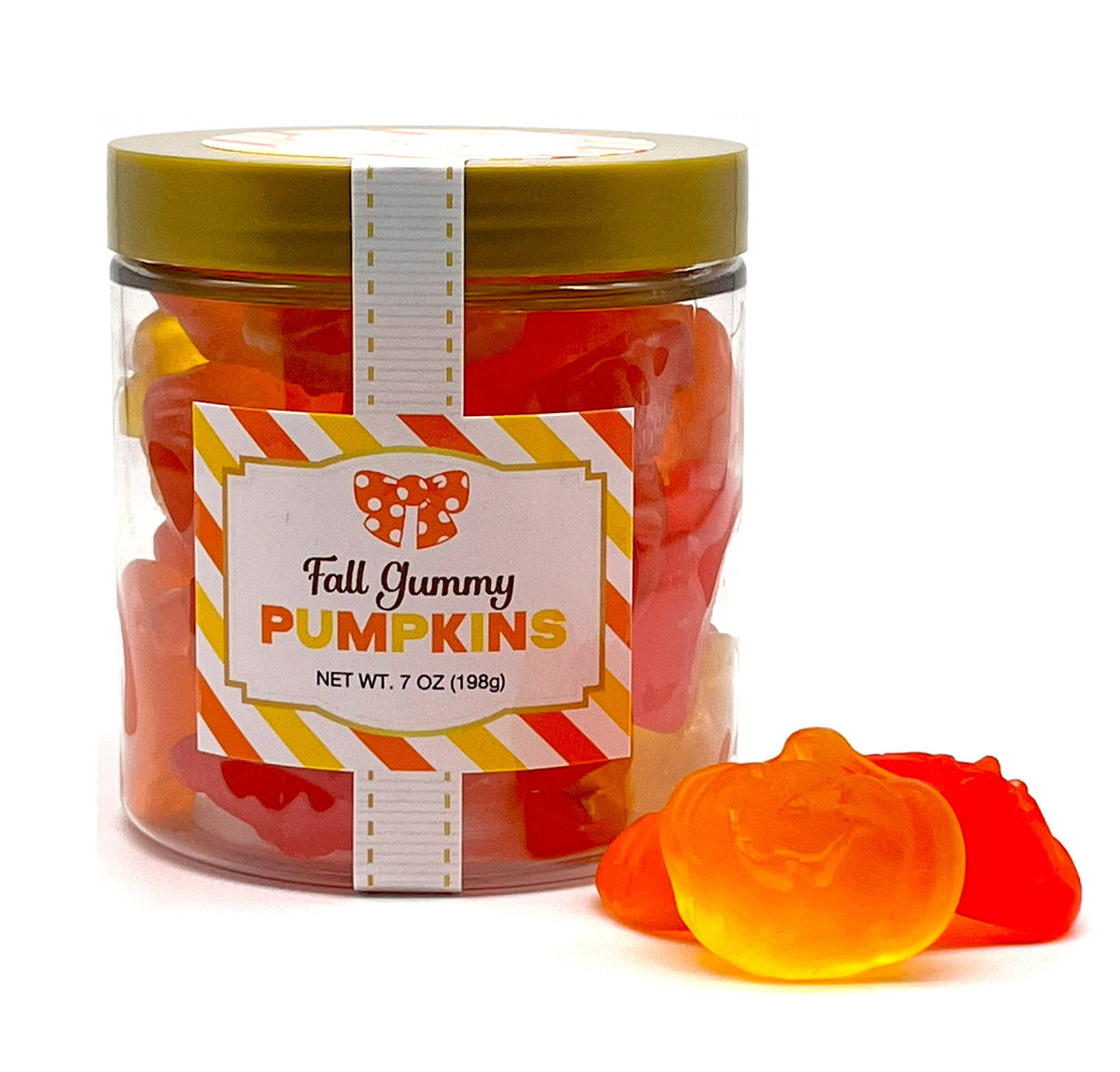 Halloween/Fall Candy Sugar Stacks - Gummy Pumpkins