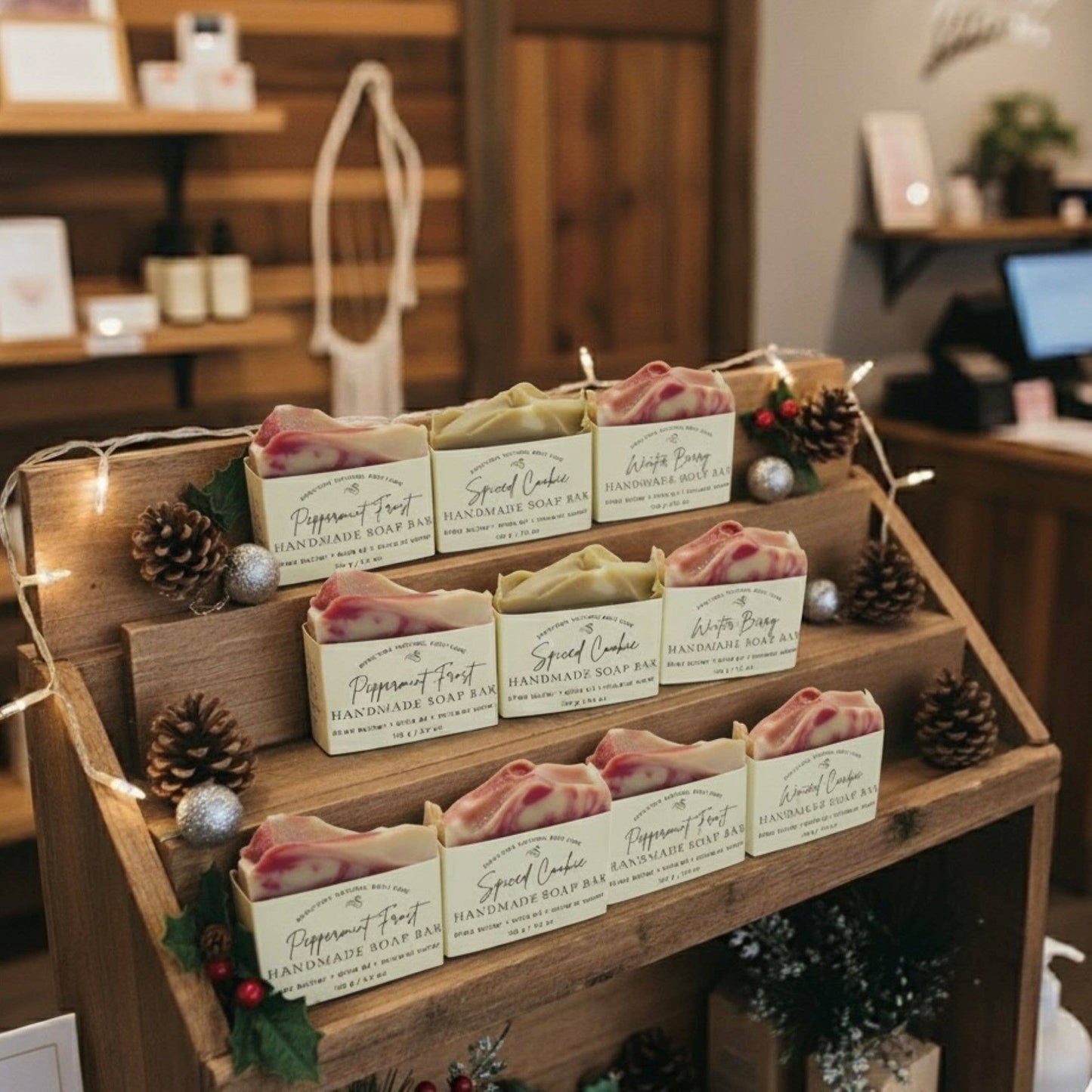 Peppermint Frost Handmade Soap Bar