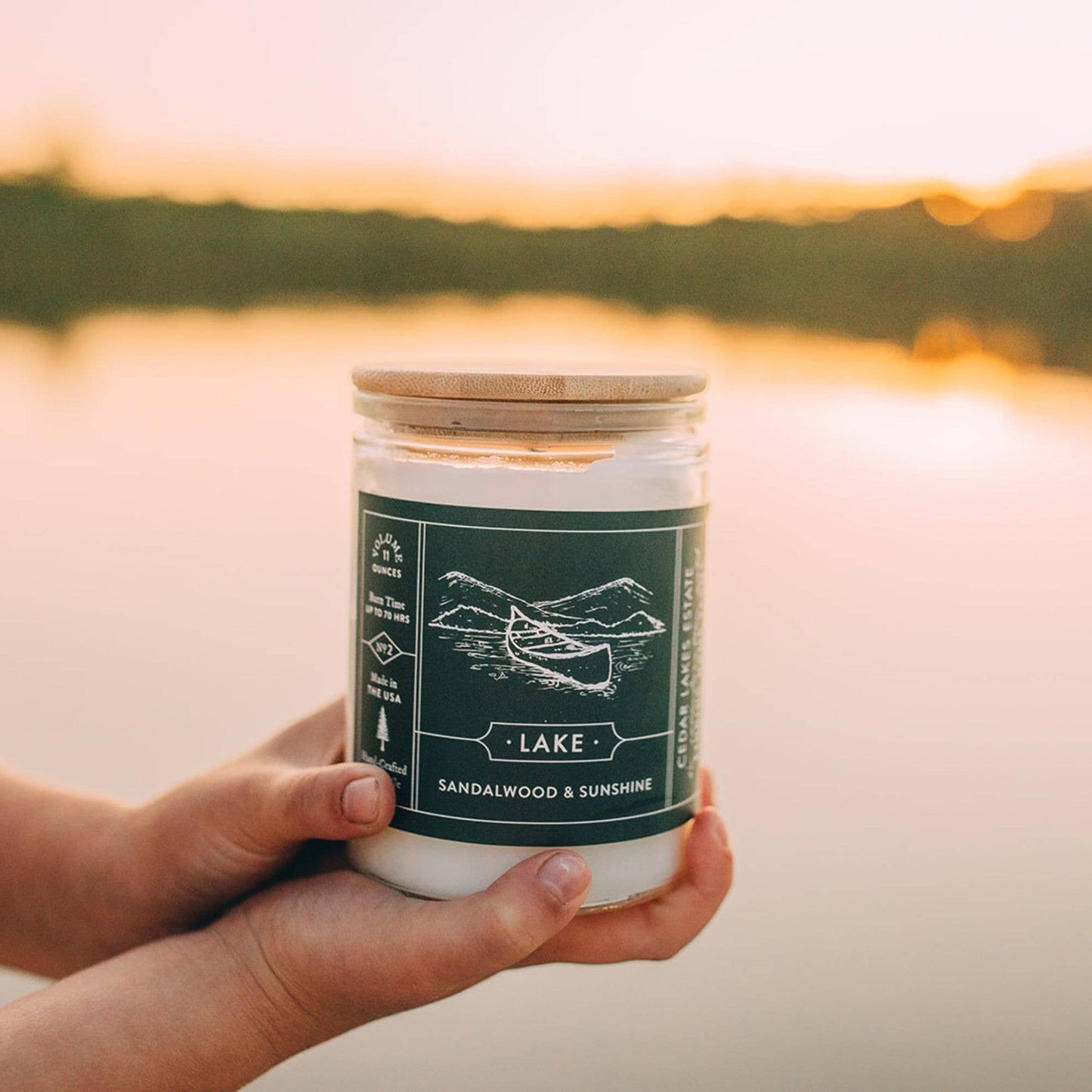 Soy Candle, Lake, Fresh & Bright Scent