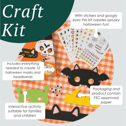 Halloween Masks & Headband Kit