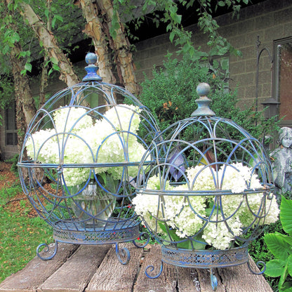 Iron Globe Plant Stands
