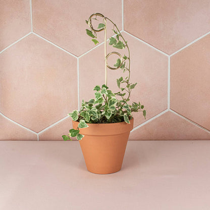 Perch Gold Mini Plant Stake from rust-proof metal