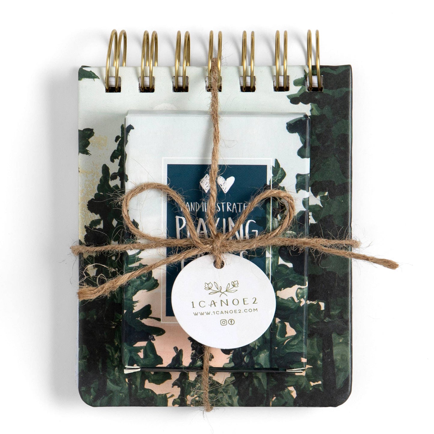 Playing Cards + Scorekeeping Set (forest)