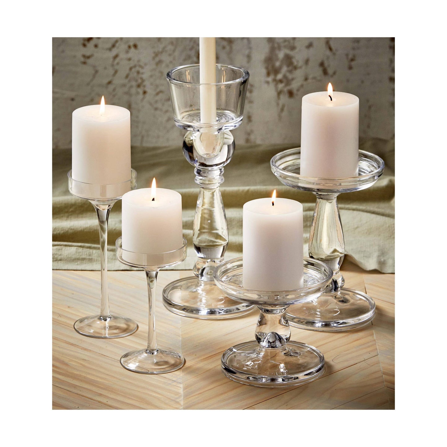 Chapel Wedding Pillar Candle 3x6 - White