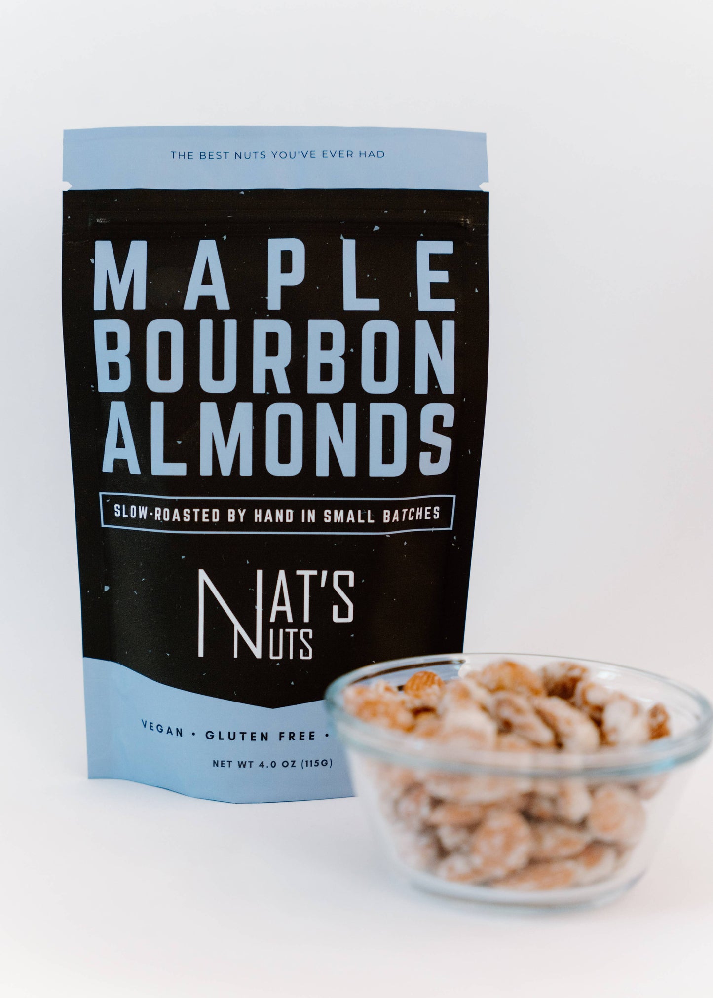 Maple Bourbon Almonds | 12-Count Gourmet Roasted Nuts