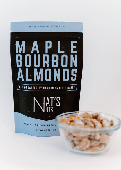 Maple Bourbon Almonds | 12-Count Gourmet Roasted Nuts