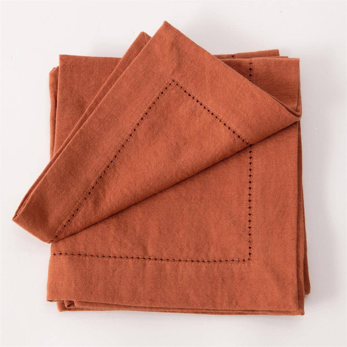 Napkin - Stonewashed Linen Blend, Rust