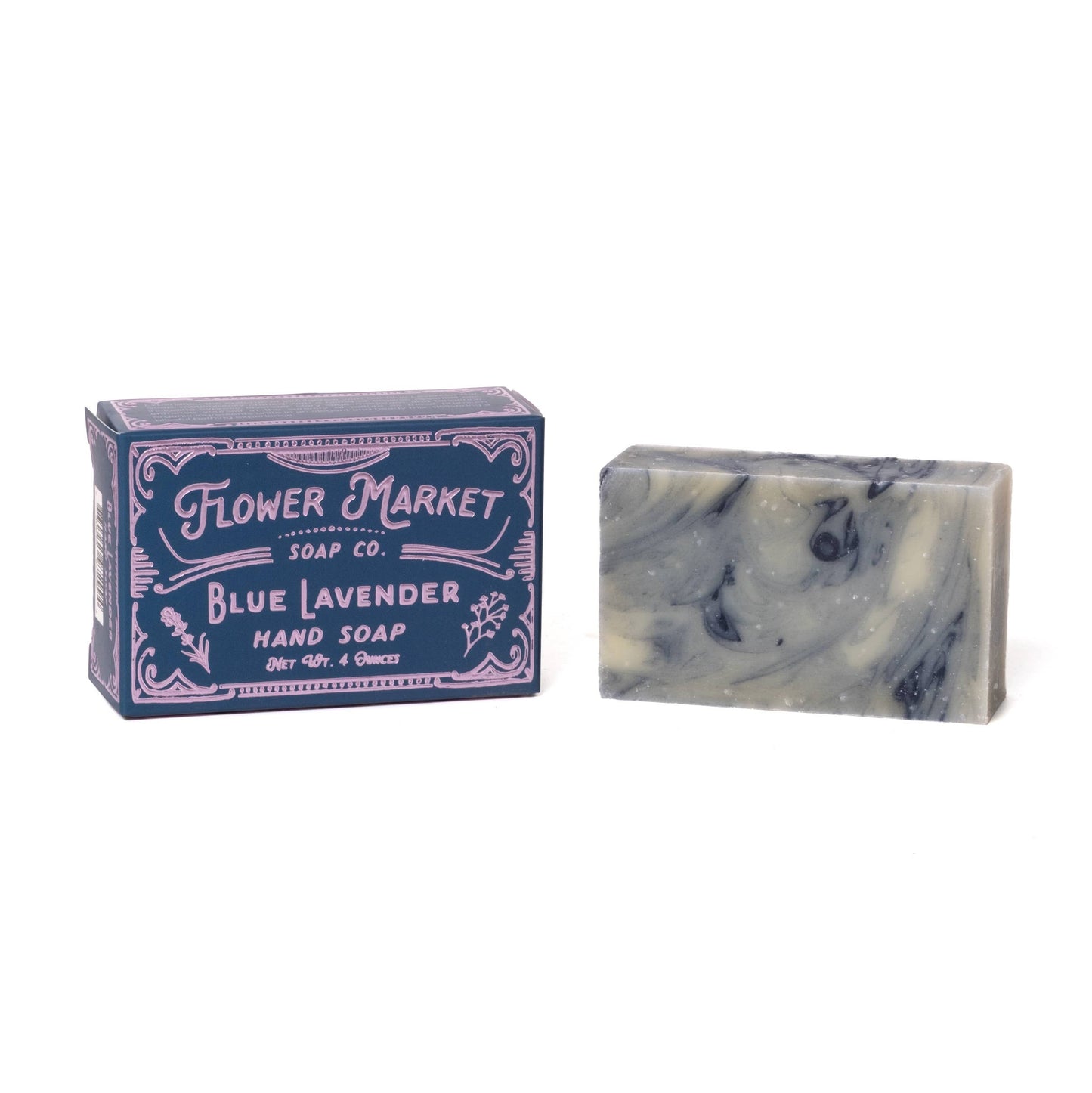 Blue Lavender Hand Soap | Organic Bar Soap, 4 oz
