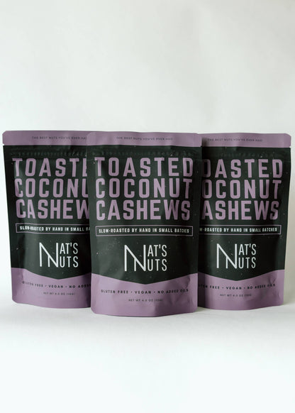 Toasted Coconut Cashews | 12-Count Gourmet Roasted Nuts