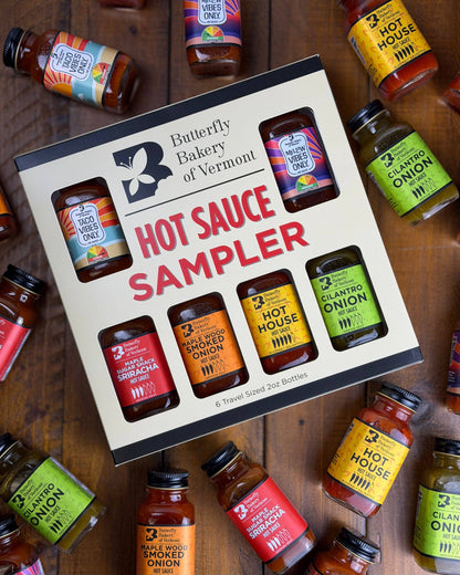 Signature Hot Sauce Sampler Box Set with 6 Mini 2oz Bottles