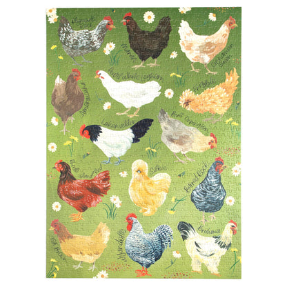 Chicken Meadows - 1,000 Piece Jigsaw Puzzle