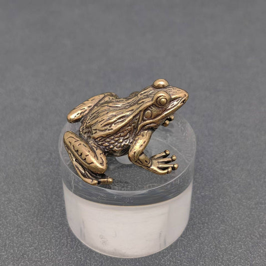 Vintage Brass Frog Desktop Ornaments Decorations