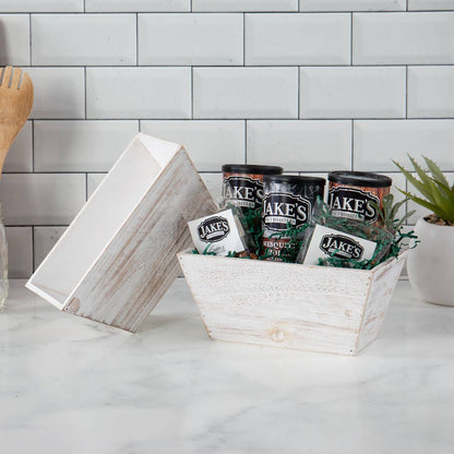 Rectangular Wood Plant