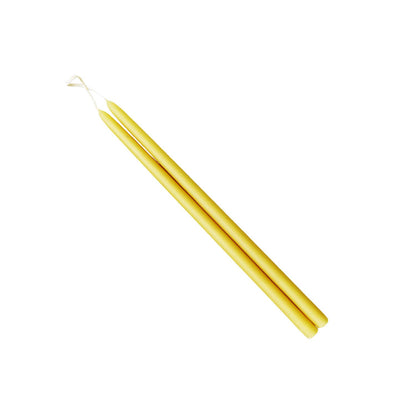 10" Pure Beeswax Hand Dipped Tiny Taper Candles