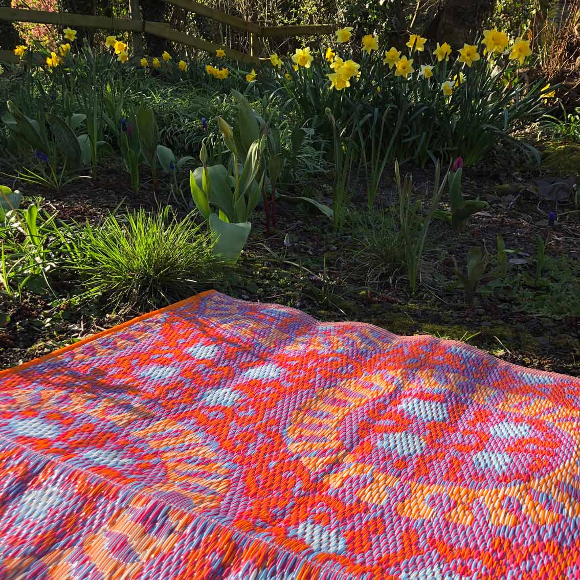 Pink Boho Waterproof Outdoor Rug - 47in x 70in | Mothers Day Gifts |