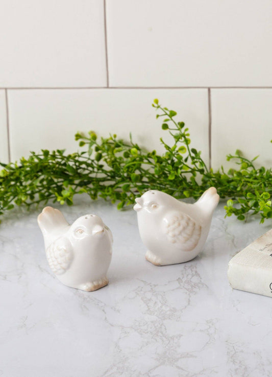 PAIR -Ceramic Bird Salt And Pepper Shakers (Pk/02 Pr)
