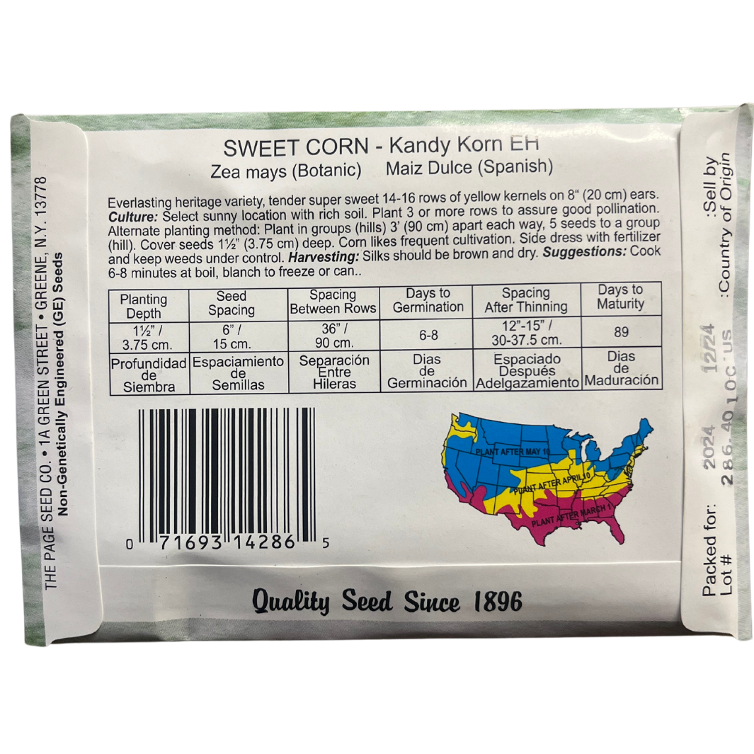 Corn (Sweet) - Kandy Korn Seeds