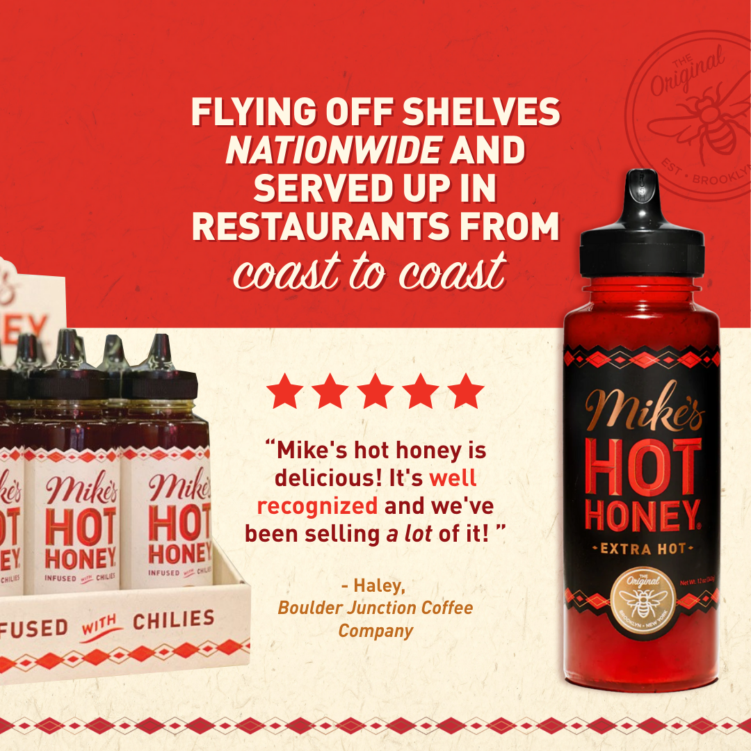 Mike's Hot Honey  Extra Hot  12oz  (Squeeze Bottle)