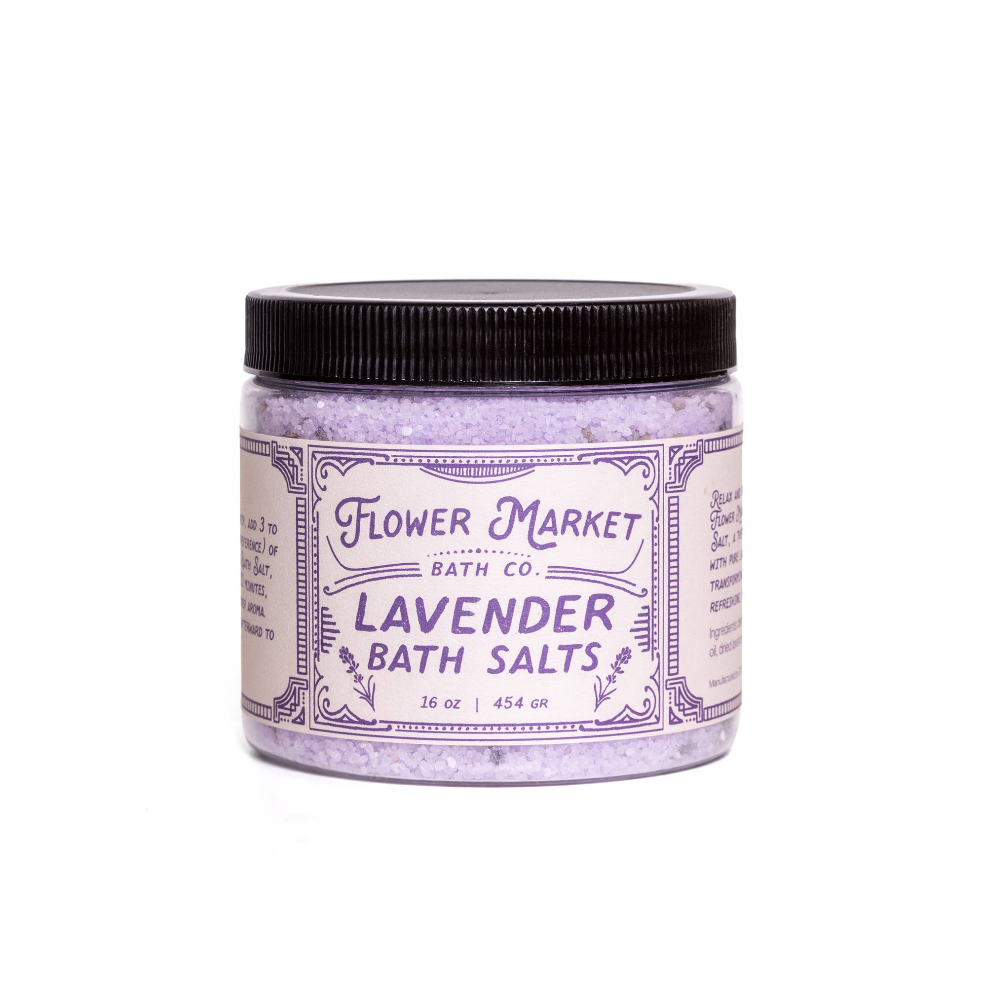 Lavender Bath Salt – Relaxing Blend with Essential Oil 16 oz – Mandy ...