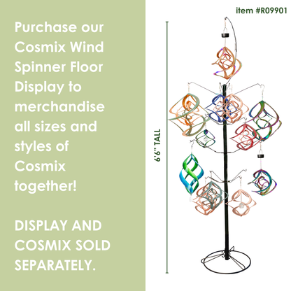 Copper Cosmix Double Helix Garden Spinner – 20”