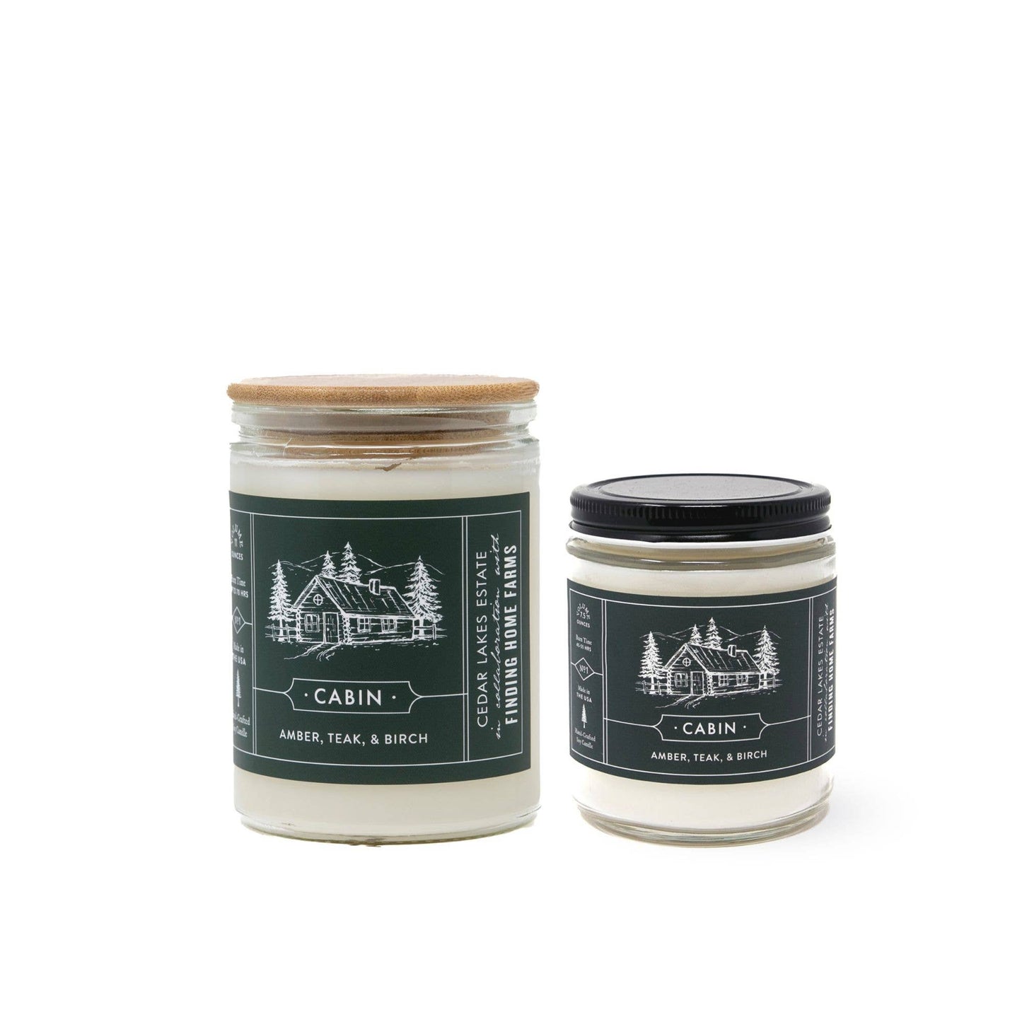 Soy Candle, Cabin, Woody Scent