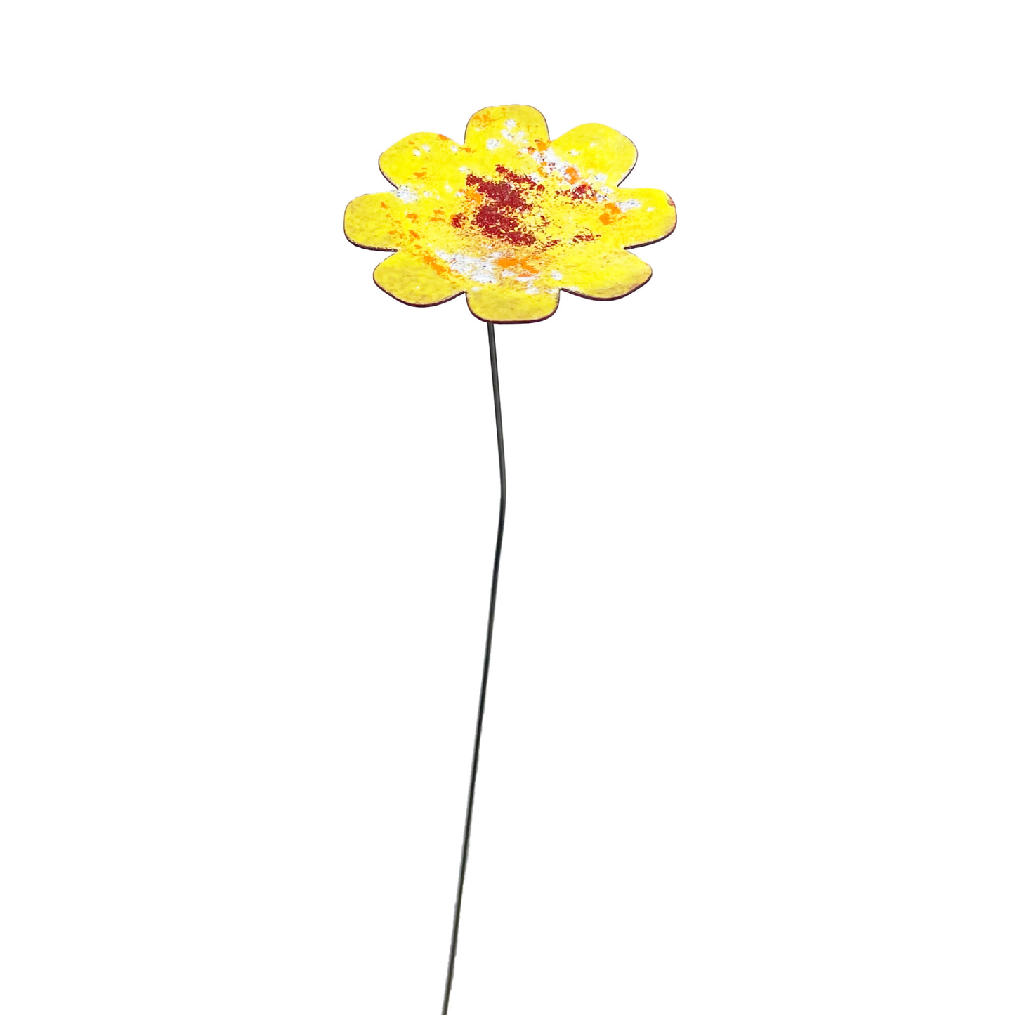 Large Copper Enamel Flowers