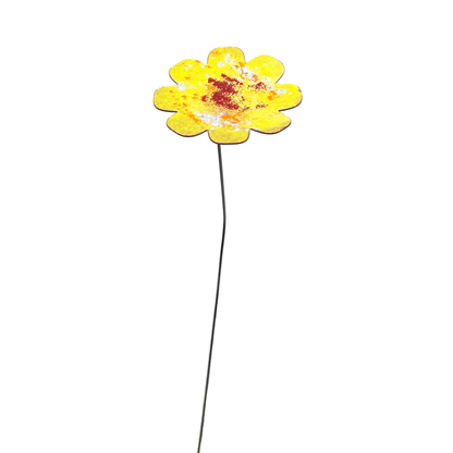 Large Copper Enamel Flowers