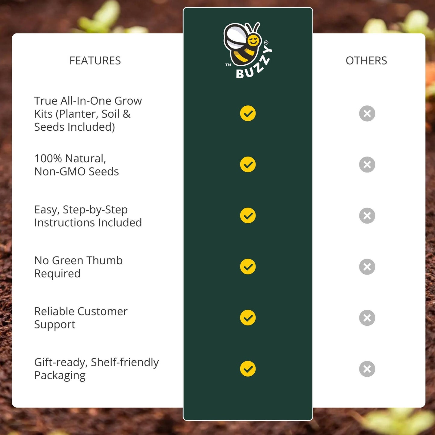 Mini Wildflower Seed Box – Flowers For You Gift Set (4)