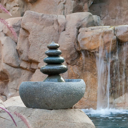 Rock Cairn Water Fountain