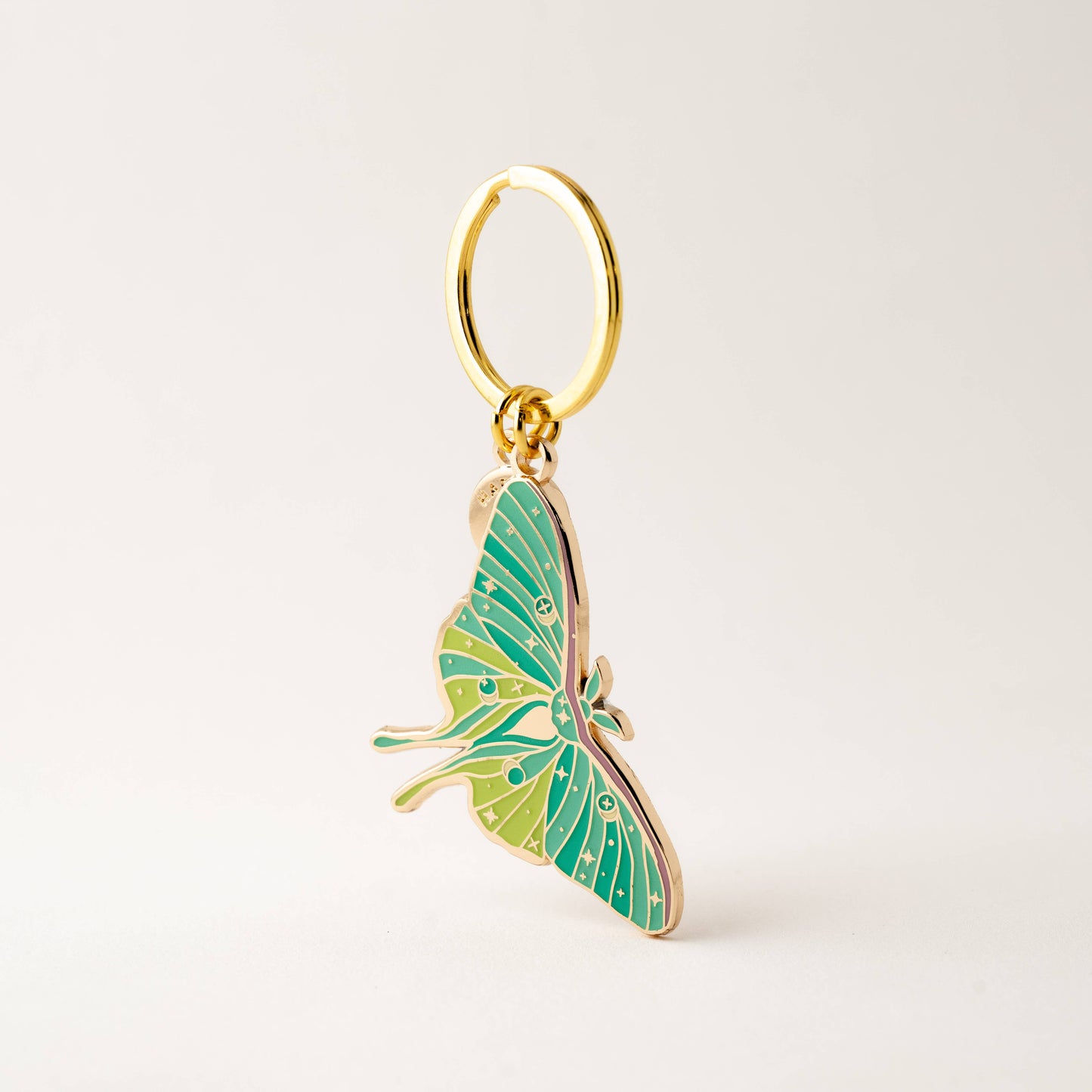Luna Moth Bag Charm, Glow in the Dark, Fantasy Gift, Witchy 