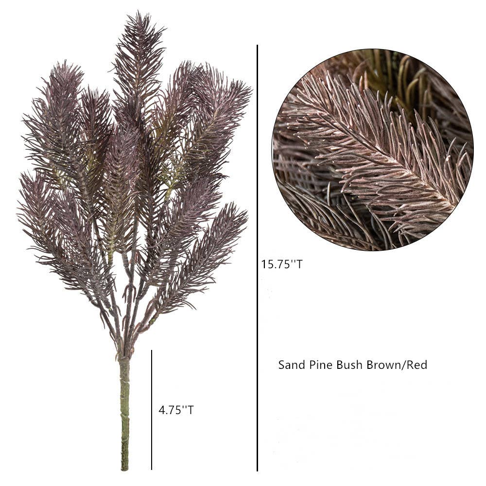 Faux Thistles/Pine/Monstera leaves, Autumn Leaves Branches