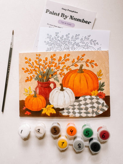 Cozy Pumpkins Mini Paint By Number