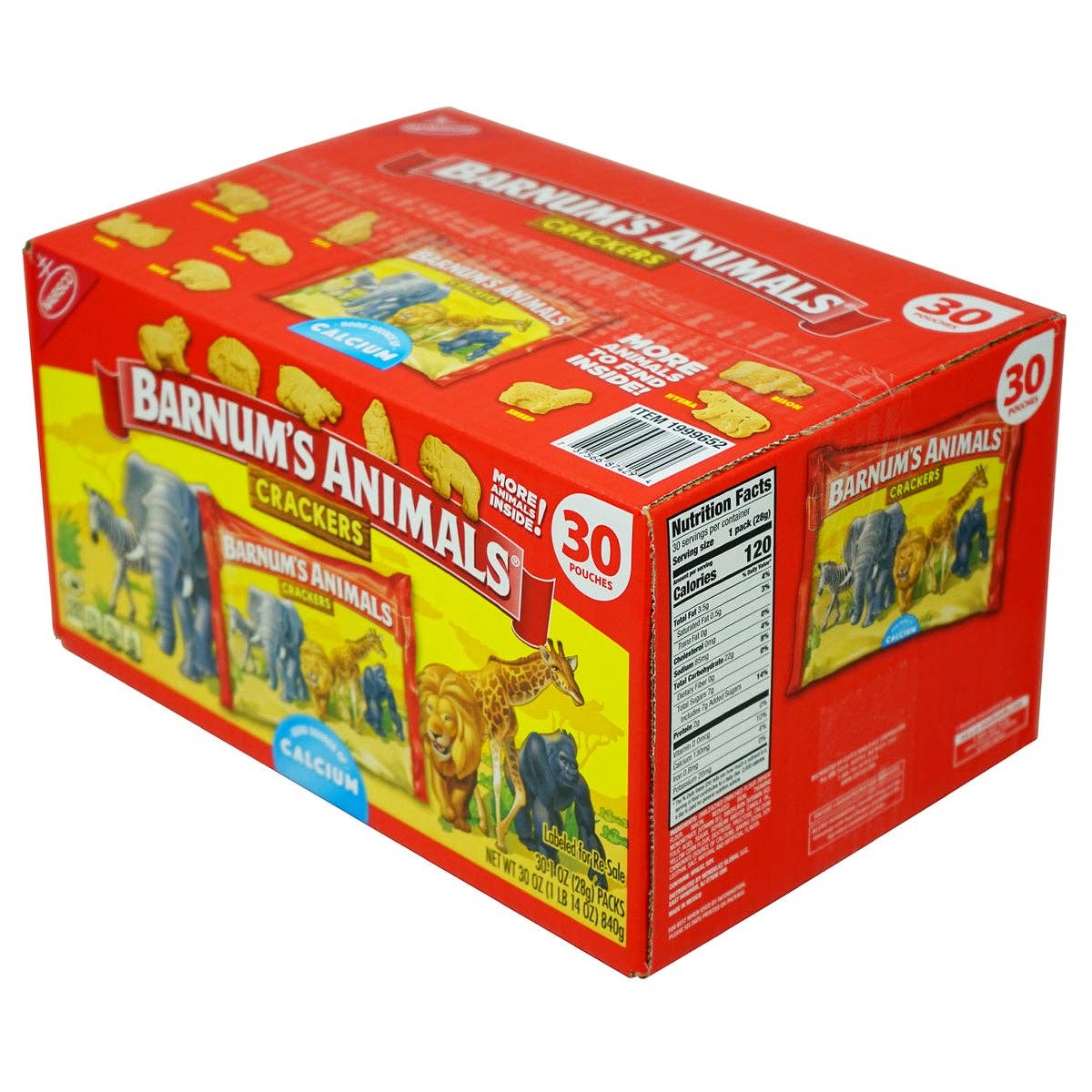 BARNUM'S Animal Crackers, 1 oz, 30 ct