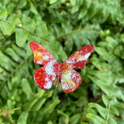 Small Copper Enamel Butterflies