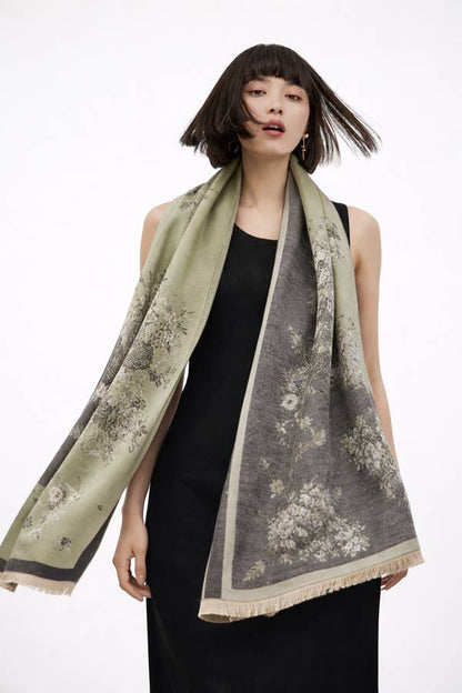 Green / Black Bouquet  Wrap