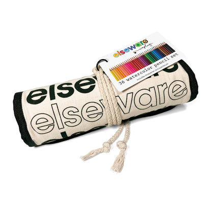 Watercolor Pencils - 36 Colors with Eco-Friendly Canvas Wrap
