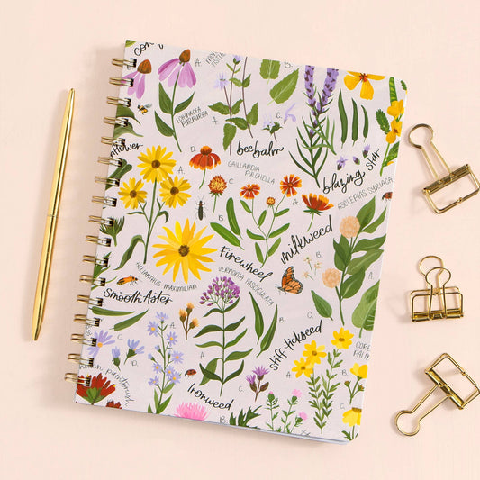 Wildflower Botanicals Spiral Notebook