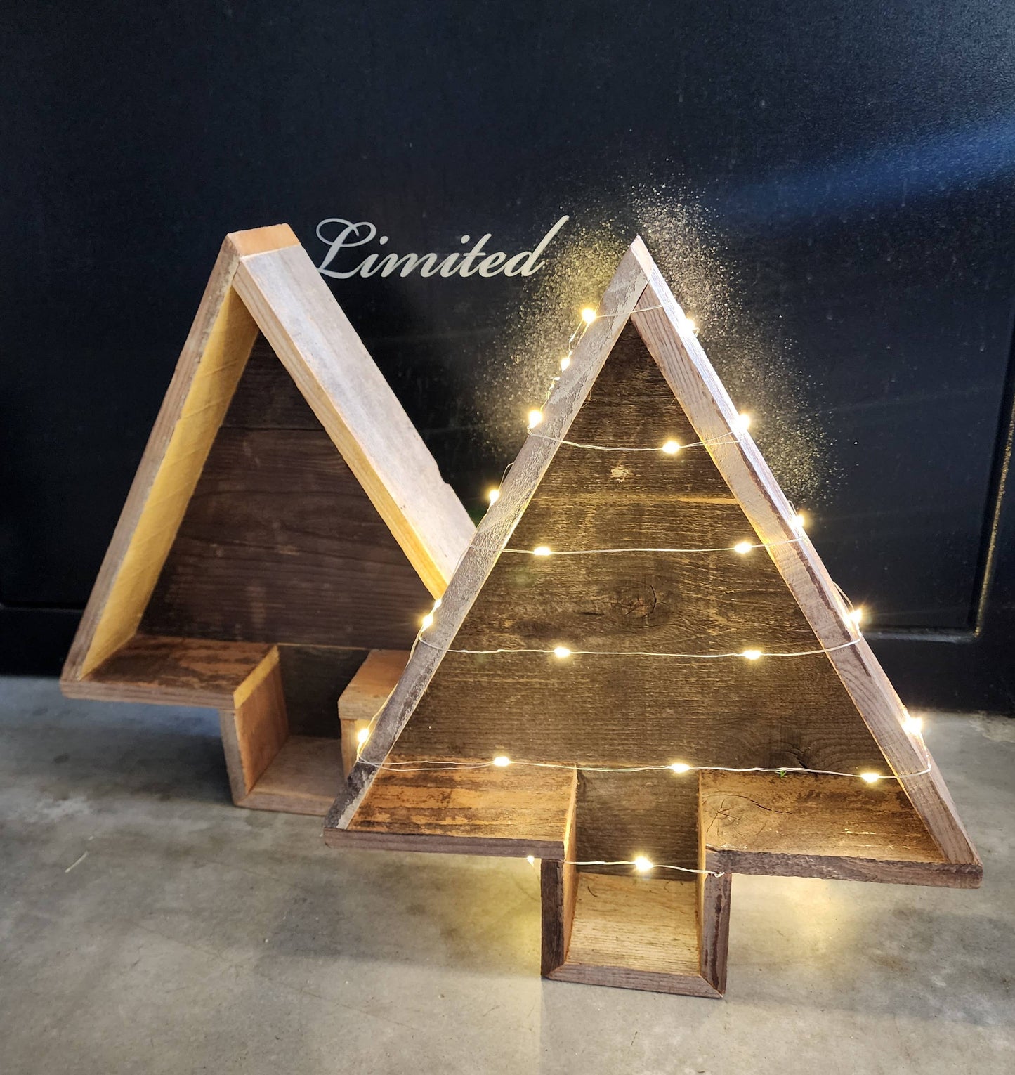 Christmas Tree Rustic Reclaimed Wood Planter / Tray