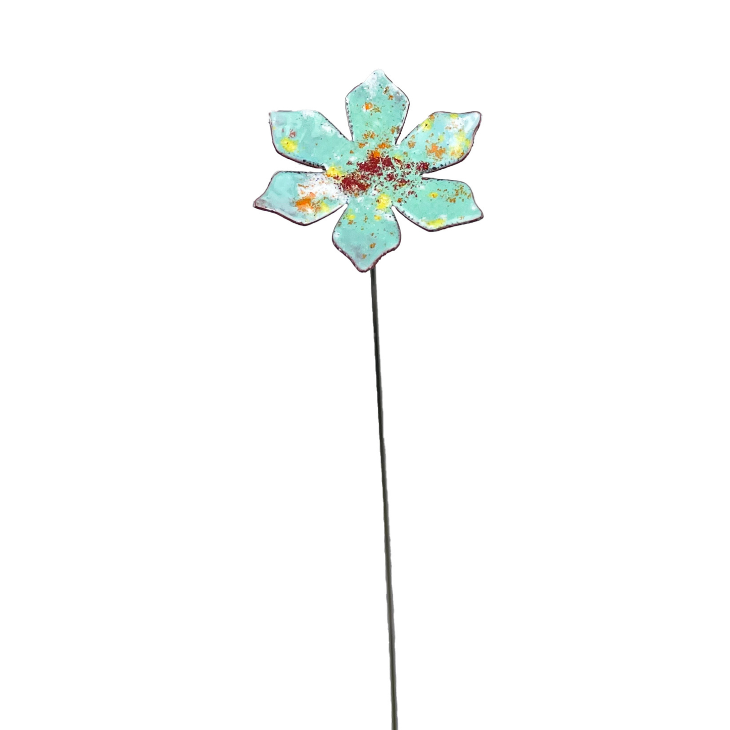 Medium Copper Enamel Flowers