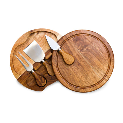 Acacia Brie Cheese Cutting Board & Tools
