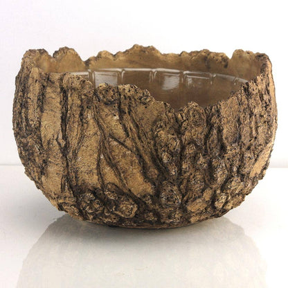 10.5" Top | Ceramic Fossil Planter