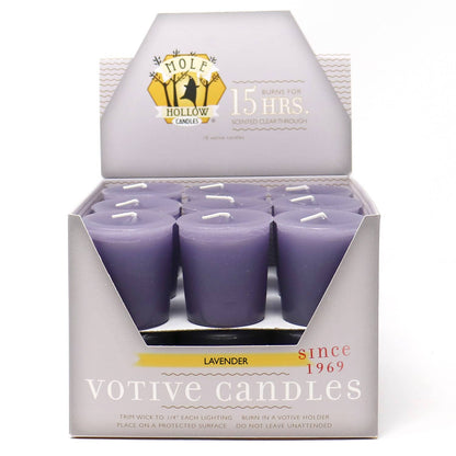 Lavender Scented Votive Candles, Made in USA